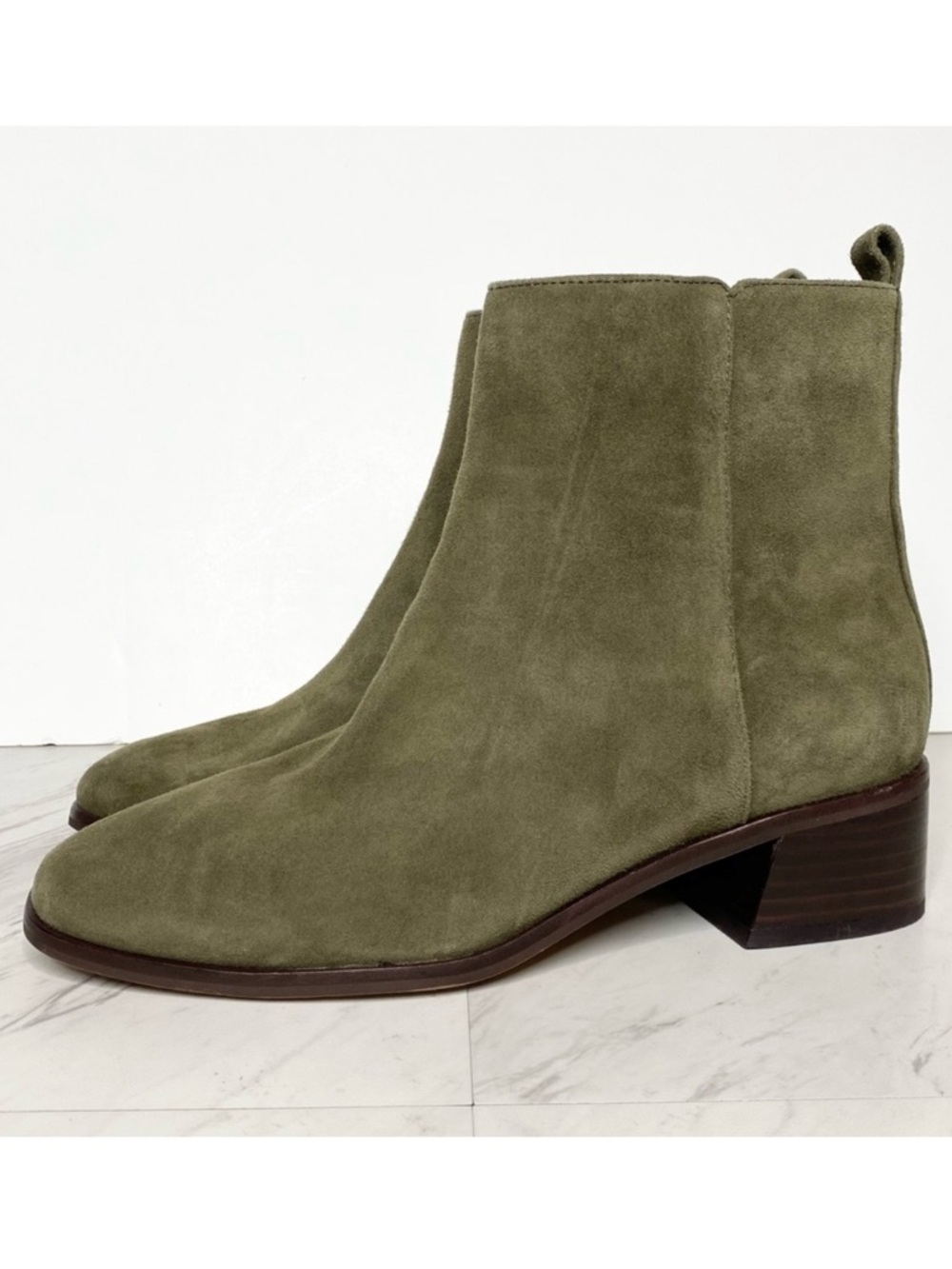 Vince Camuto Jerlindi Green Suede Bootie 8 1/2 M